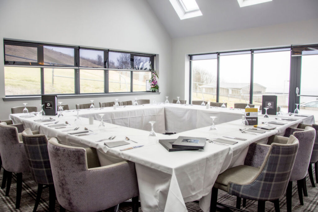 The Knowes Hotel and Restaurant Aberdeenshire Conservatory Meeting Set Up