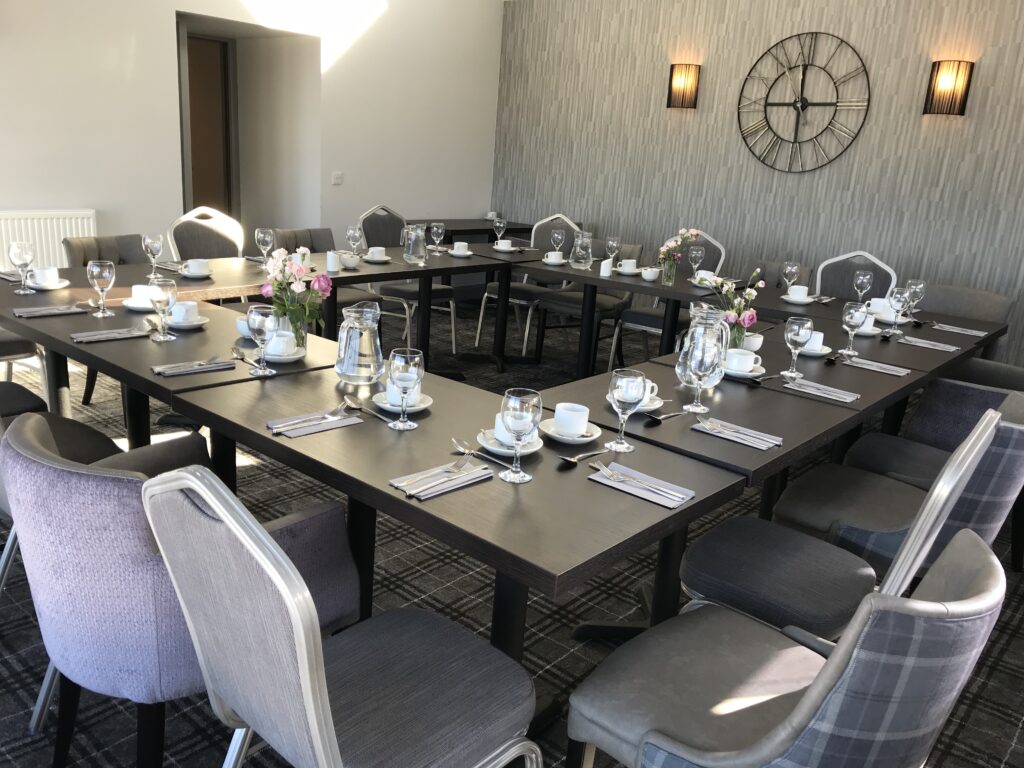 The Knowes Hotel and Restaurant Aberdeenshire Conservatory Meeting Set Up